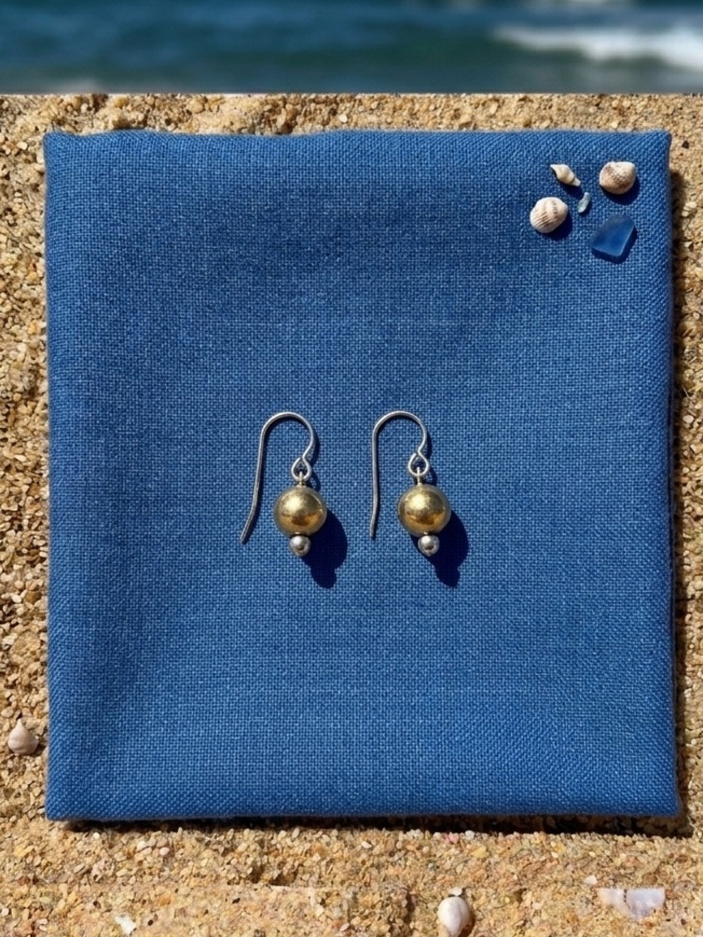CAPE COD 925 BALL WIRE EARRINGS GOLD FILLED BALL